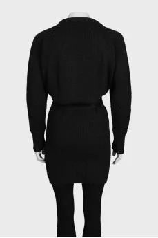 Black wrap cardigan