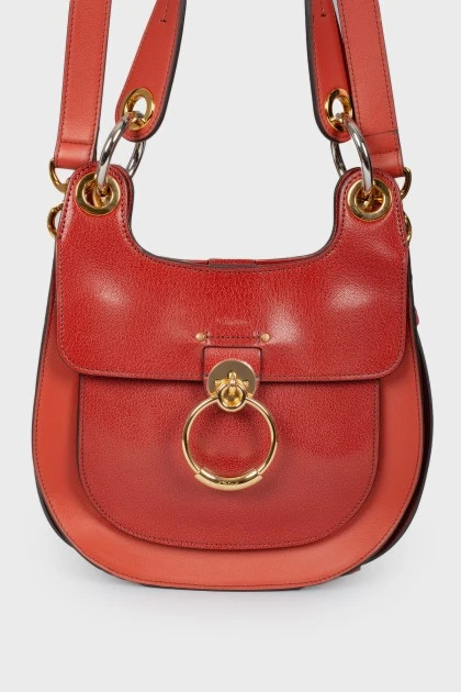 Tess bag red, with tag