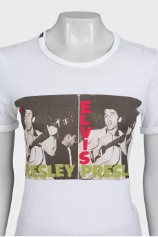 White printed T-shirt