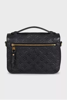 Черная кожаная сумка Pochette Métis