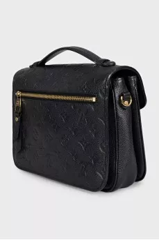 Черная кожаная сумка Pochette Métis