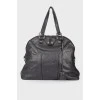 Grained leather bag