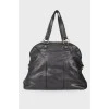 Grained leather bag