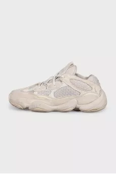 Сірі комбіновані кросівки Yeezy 500