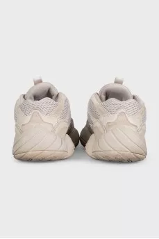 Сірі комбіновані кросівки Yeezy 500