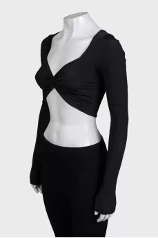 Long sleeve fitted top