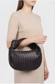 Сумка Jodie зі шкіри з биркою