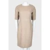 Slim fit wool dress
