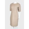 Slim fit wool dress