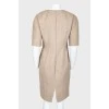 Slim fit wool dress