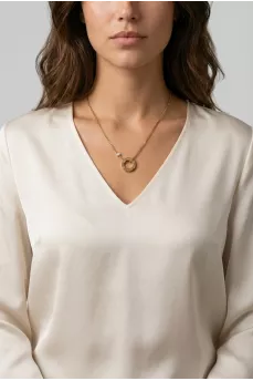 Підвіска із жовтого золота Love