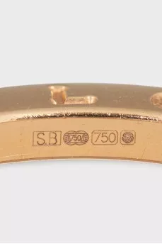 Золота каблучка B.Zero1з керамікою