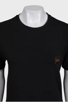 Black T-shirt with logo