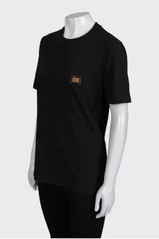 Black T-shirt with logo