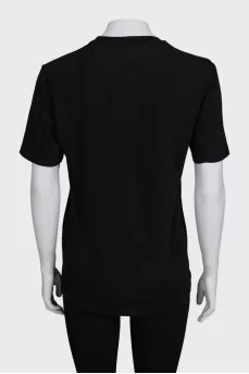 Black T-shirt with logo