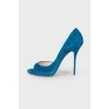 Blue suede shoes