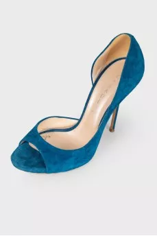 Blue suede shoes