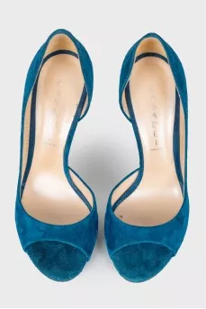 Blue suede shoes