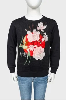 Children's sweatshirt with embroidery
