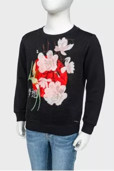 Children's sweatshirt with embroidery