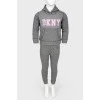 Children's the brand logo gray suit with the tag