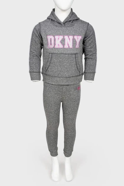 Children's the brand logo gray suit with the tag