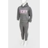 Children's the brand logo gray suit with the tag