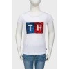 Children's sequin logo t-shirt