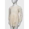 Children's lace dress, with the tag