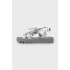 Children's silver sandals