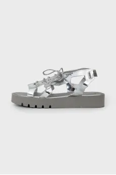 Children's silver sandals