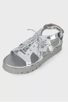 Children's silver sandals
