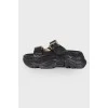 Solid platform sandals