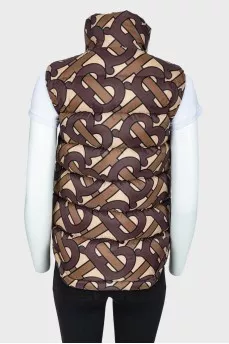 Print vest, with tags