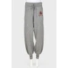 Flood wool trousers