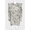 Abstract print dress, with the tag