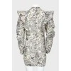 Abstract print dress, with the tag