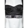 Bra black with a tag