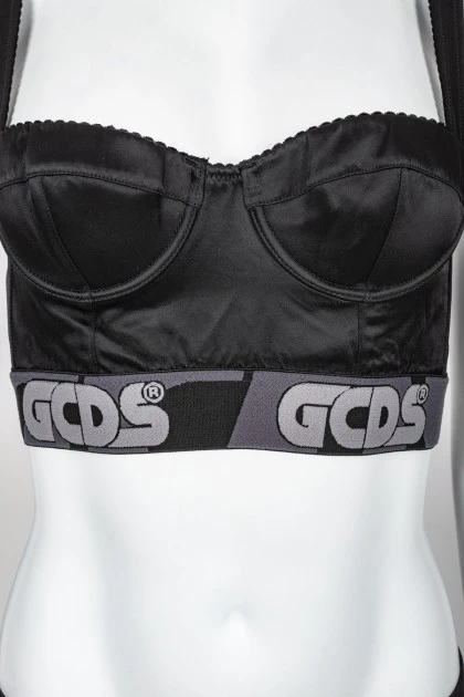 Bra black with a tag