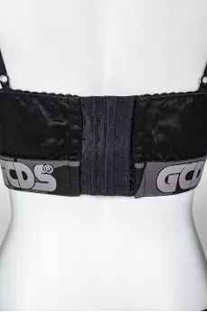 Bra black with a tag