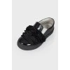 Children's slip-ons with ruffles