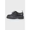 Leather lace-up shoes