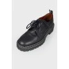 Leather lace-up shoes