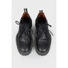 Leather lace-up shoes