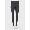 Leggings with zippers underneath