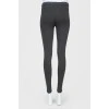 Leggings with zippers underneath