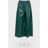 Eco-leather culottes
