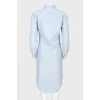 Blue shirt dress