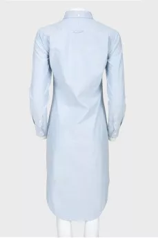 Blue shirt dress