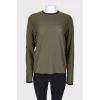 Two-tone long sweatshirt